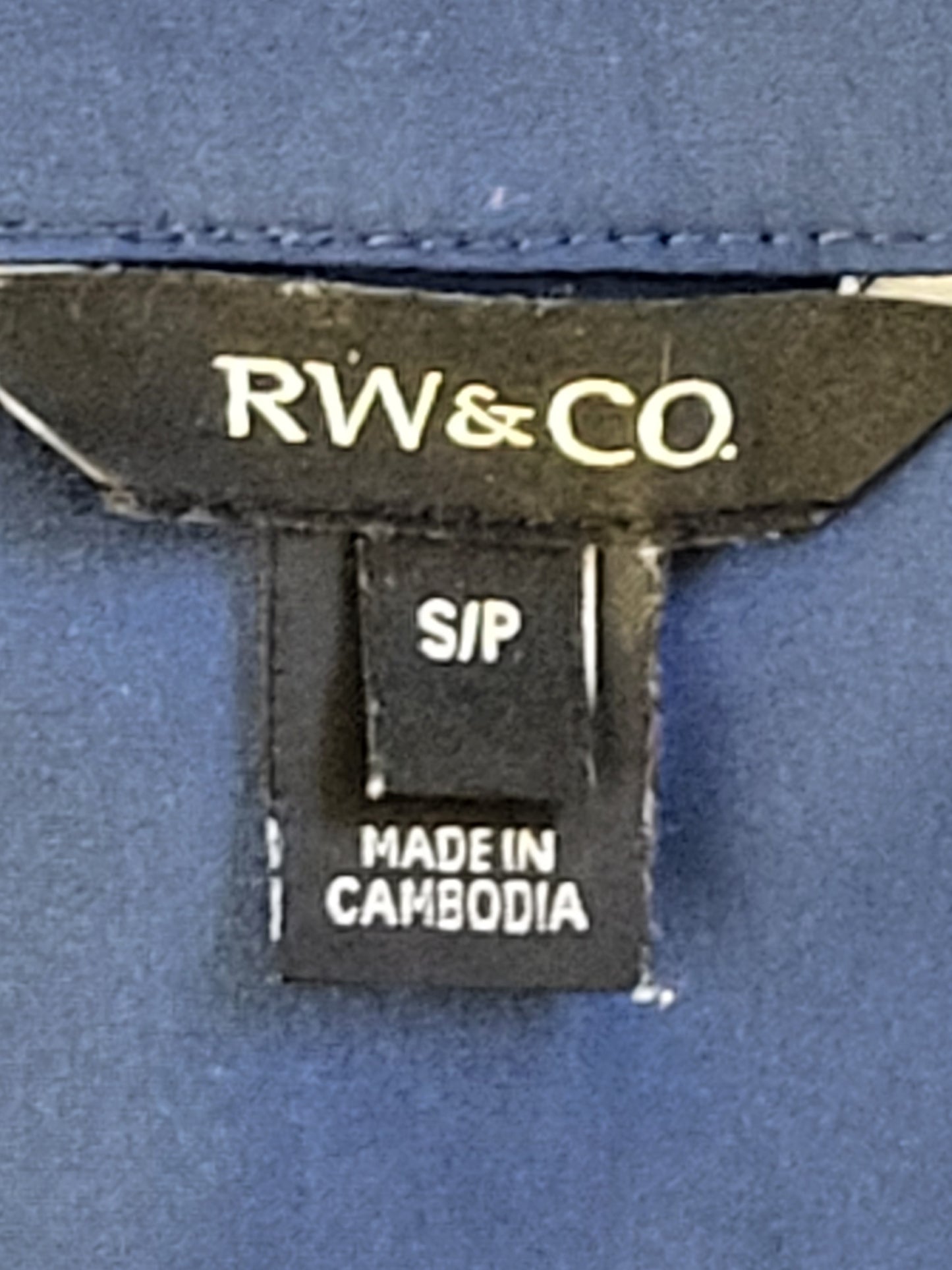 RW and Co blue lightweight sleeveless romper. Size small