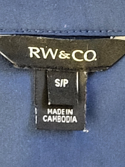 RW and Co blue lightweight sleeveless romper. Size small