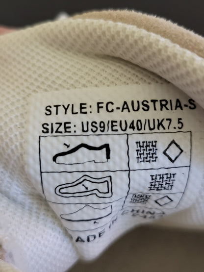 French Connection beige and white lace up "Austria" sneakers. Size 9 (ladies)