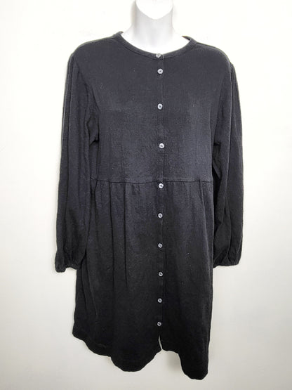 Richer Poorer black cloud weave button up dress. Size small
