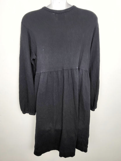 Richer Poorer black cloud weave button up dress. Size small