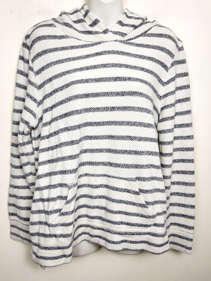Old Navy striped knit hoodie. Size Large