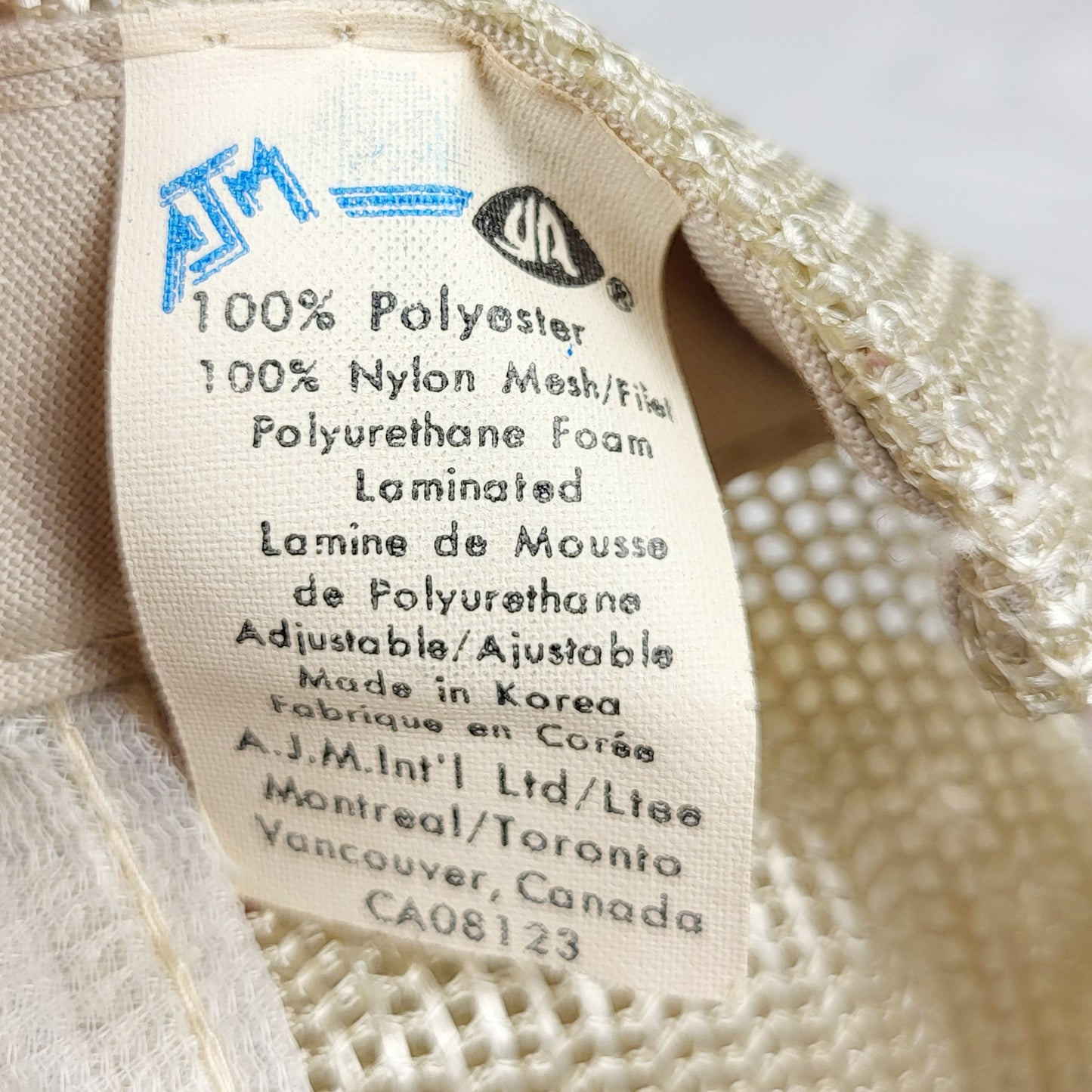 Vintage Finning Caterpillar bulldozer mesh snapback trucker hat.