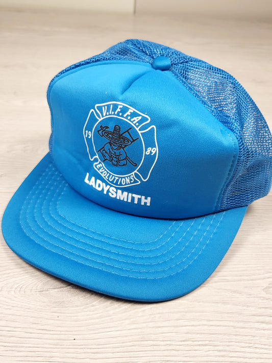 Vintage 1989 Ladysmith V.I.F.F.A Evolutions mesh snapback trucker hat
