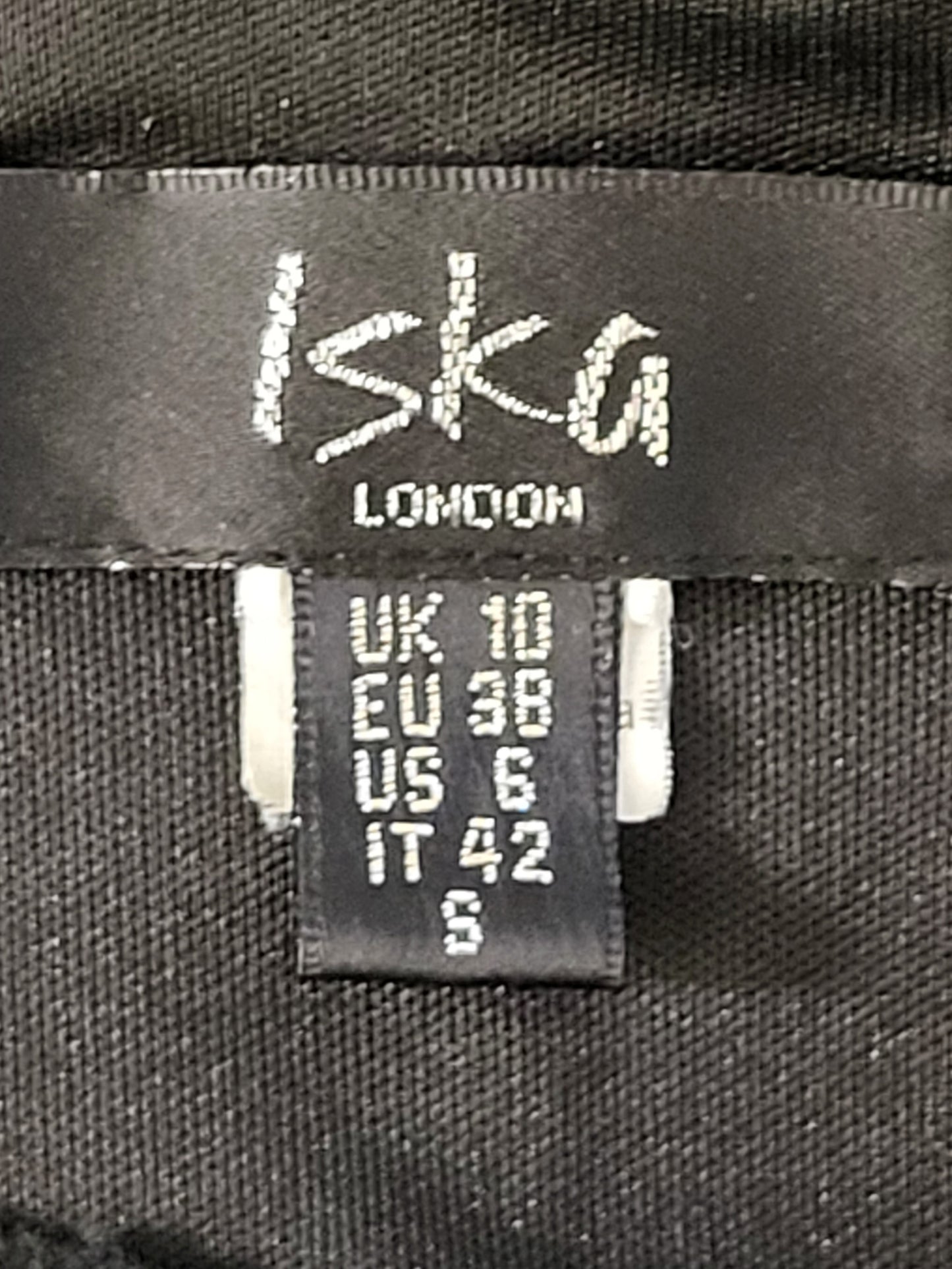 Iska black lace shift dress. Size 6