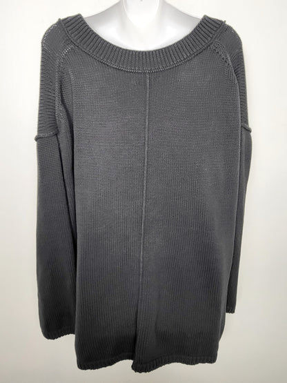 American Eagle grey v-neck oversized sweater. Size XL