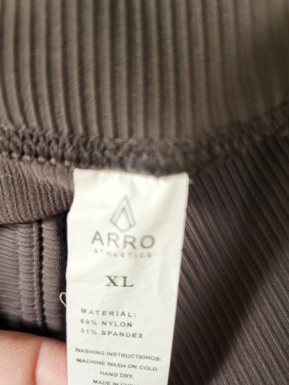 Arro Athletics brown ribbed leggings. Size XL