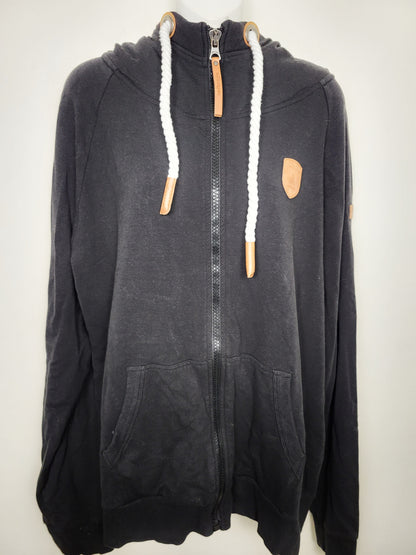 Wanakome black full zip hoodie. Size 3XL
