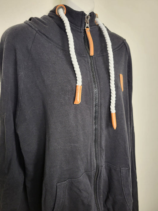 Wanakome black full zip hoodie. Size 3XL