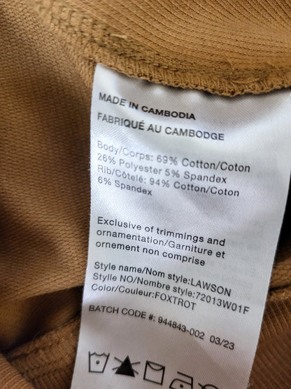 Woods tan crewneck sweatr. Men's Large / Ladies XL