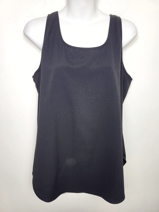 NEW - Ricki's black sleeveless pin tuck blouse. Size medium