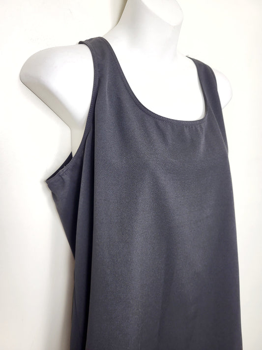 NEW - Ricki's black sleeveless pin tuck blouse. Size medium