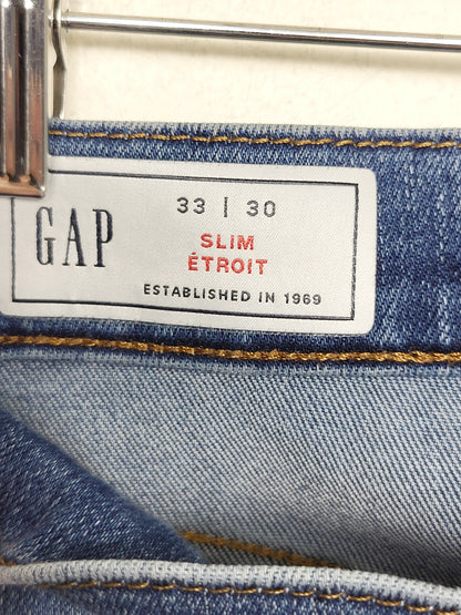 Gap slim straight jeans. Men's size 33x30