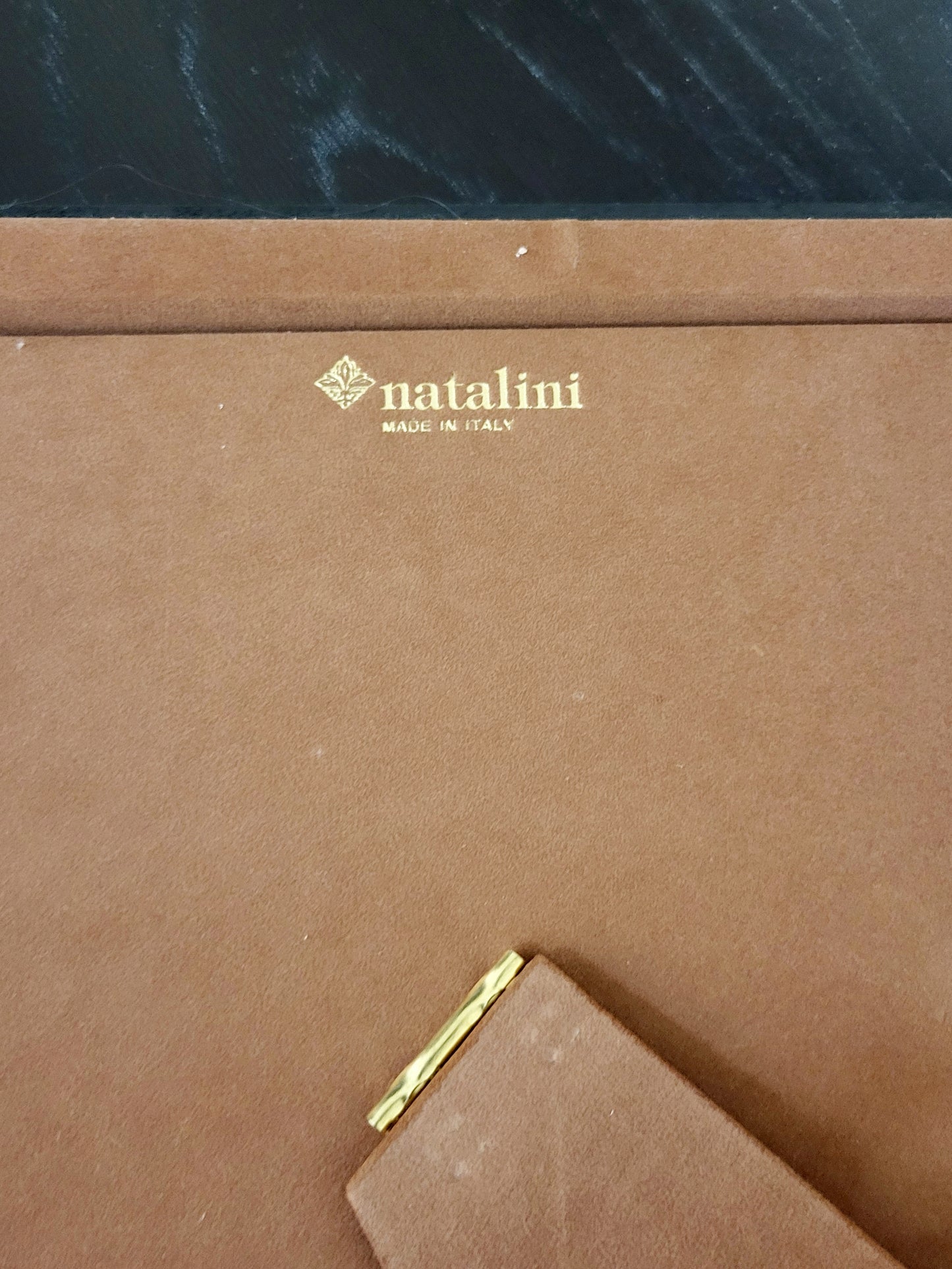 Natalini 8 x 10 inch black and white striped photo frame (sorry, no shipping)