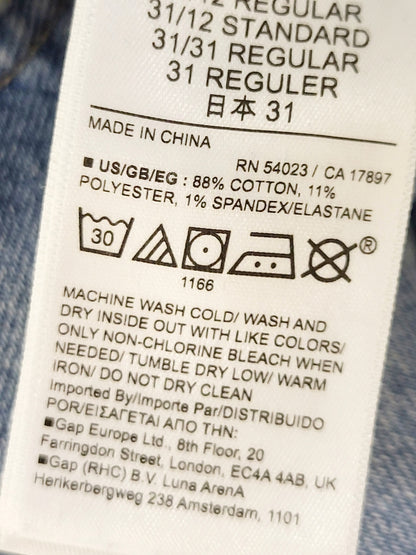 Gap 90s Striaght High Rise jeans. Size 12 regular