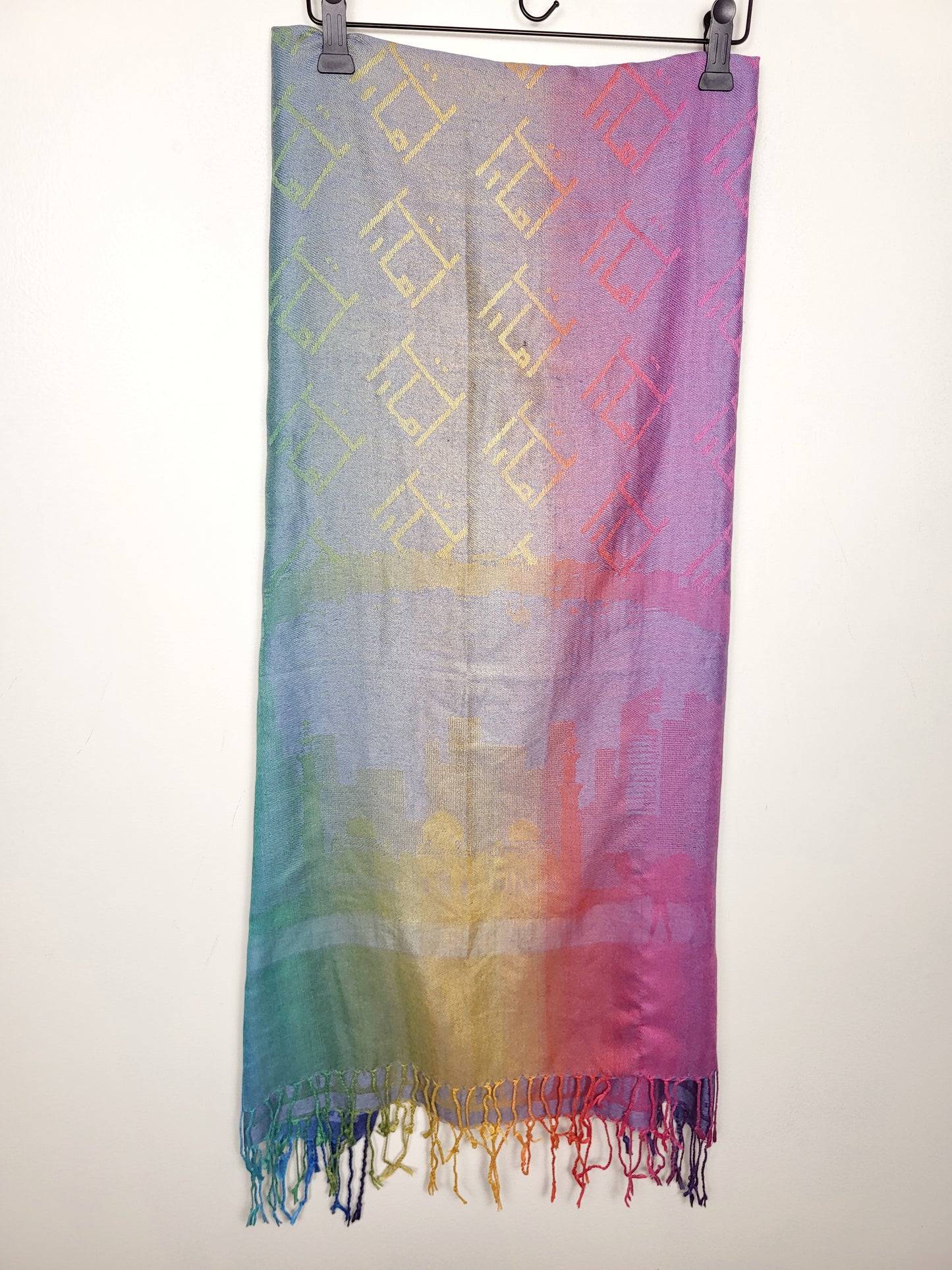 Linda rainbow pashmina scarf