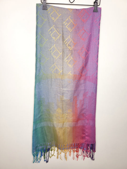 Linda rainbow pashmina scarf