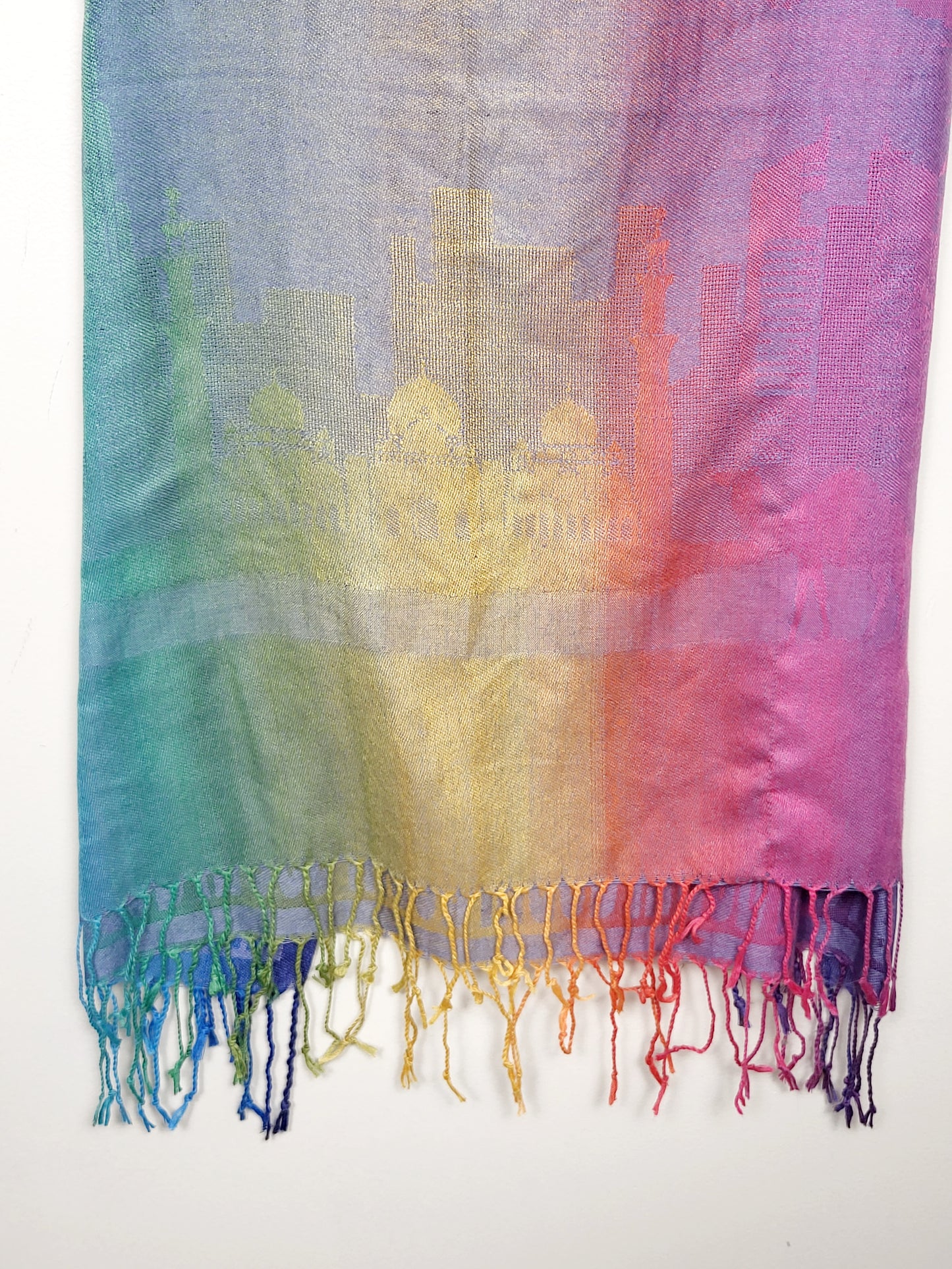 Linda rainbow pashmina scarf