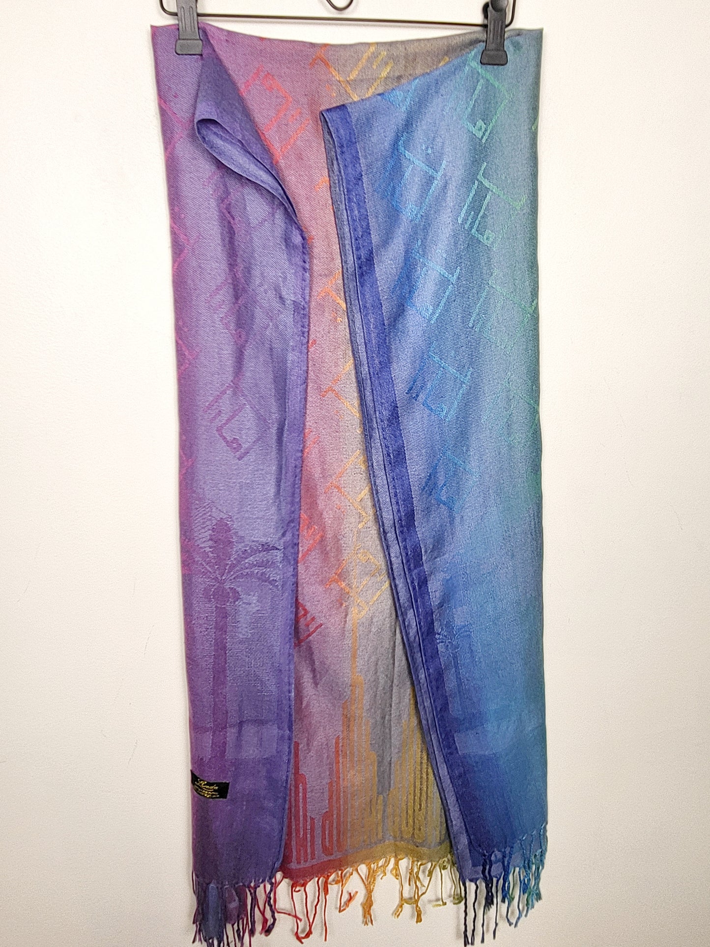 Linda rainbow pashmina scarf