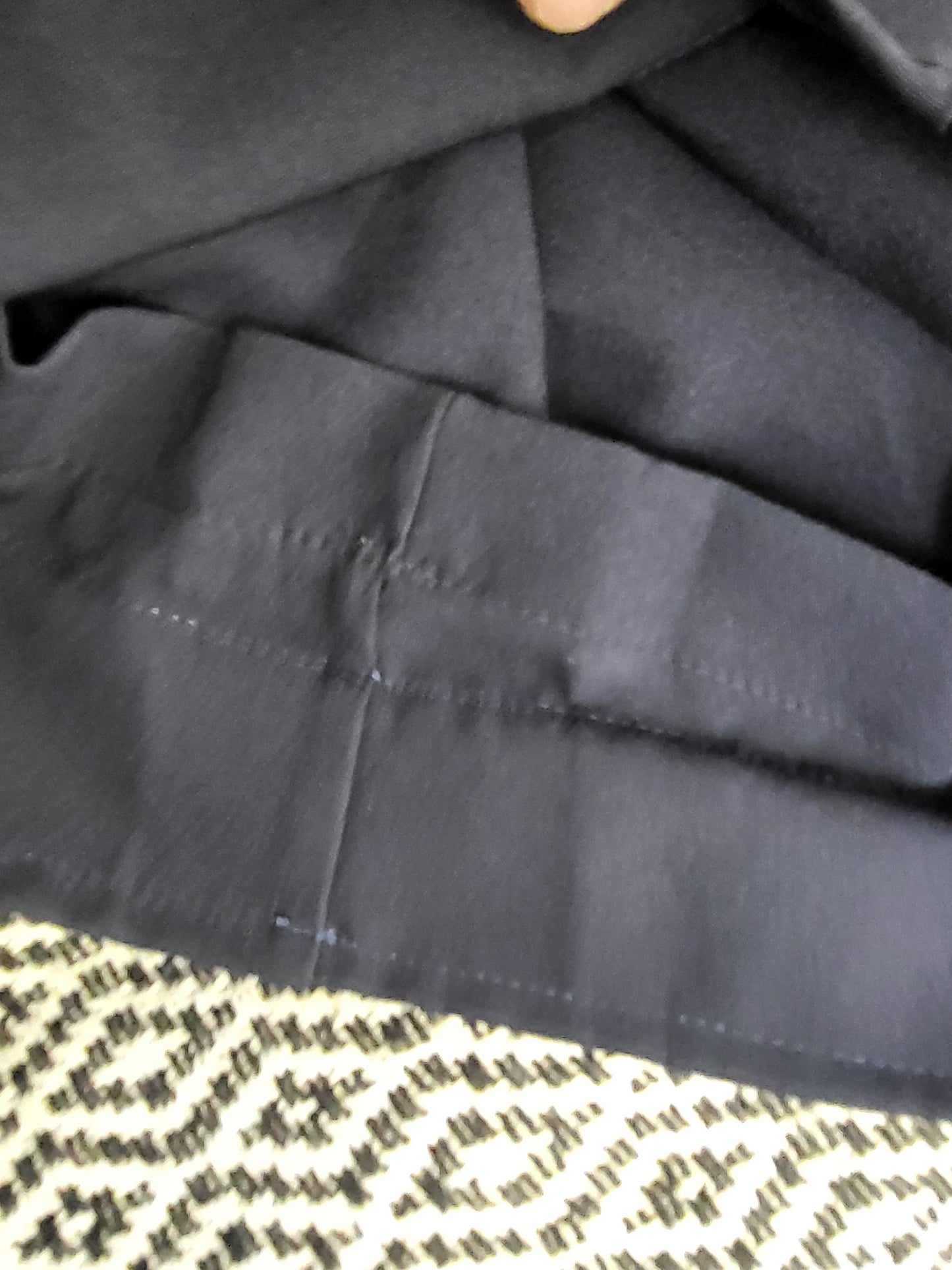 Handmade navy pleated wide leg jumpsuit / romper. Sizes like an XS - READ BELOW