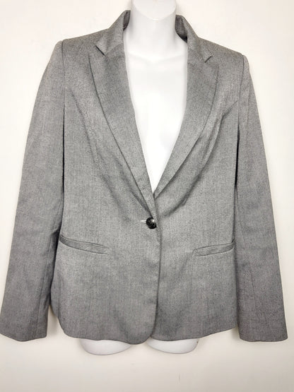 Kenneth Cole Select grey single breasted blazer. Size small