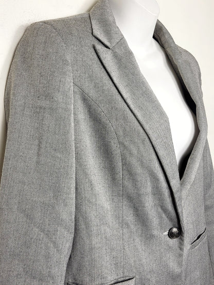 Kenneth Cole Select grey single breasted blazer. Size small