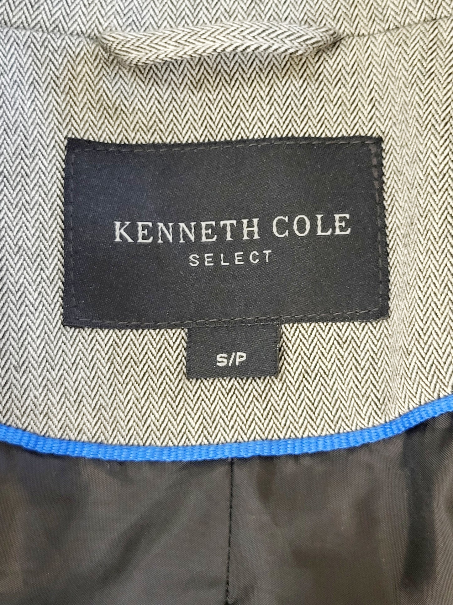 Kenneth Cole Select grey single breasted blazer. Size small