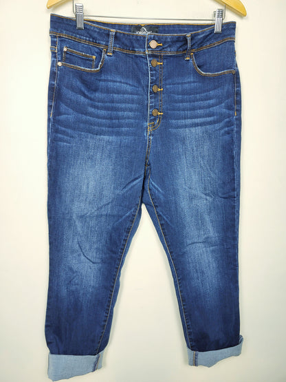 Jordache high rise ankle skinny jeans. Size 16