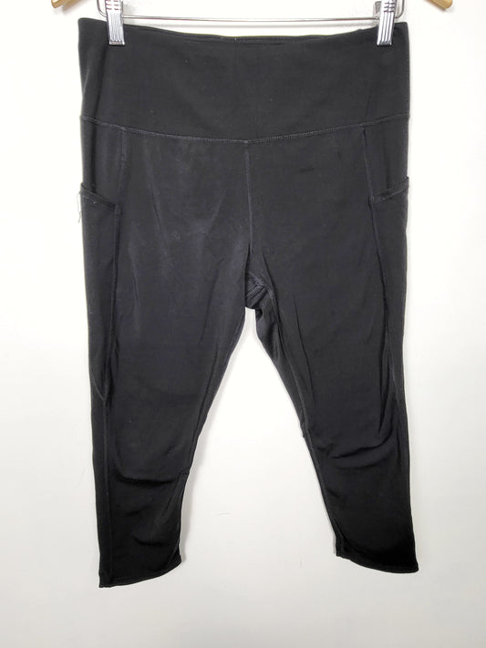 Head black cropped active leggings. Size large