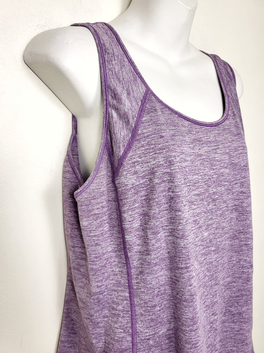 Old Navy heathered purple Go Dry tank top. Size XL