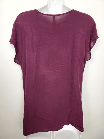 Gentle Fawn plum coloured top. Size small