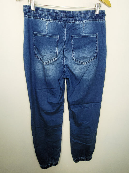 YMI Kozy Fit denim joggers. Size large