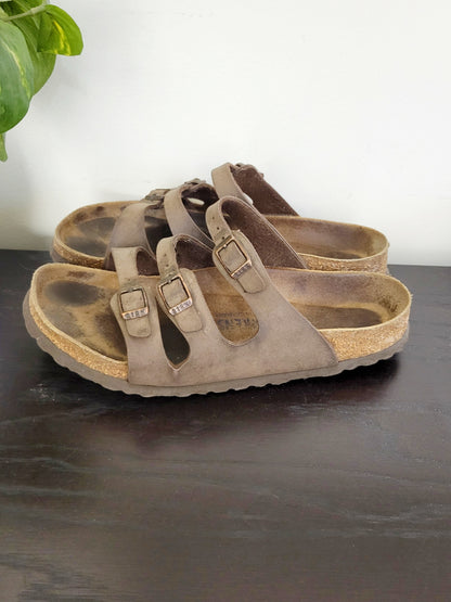 Birkenstock "Florida" sandals. Size 40 (Ladies 9-9.5 / Men's size 7-7.5) regular fit