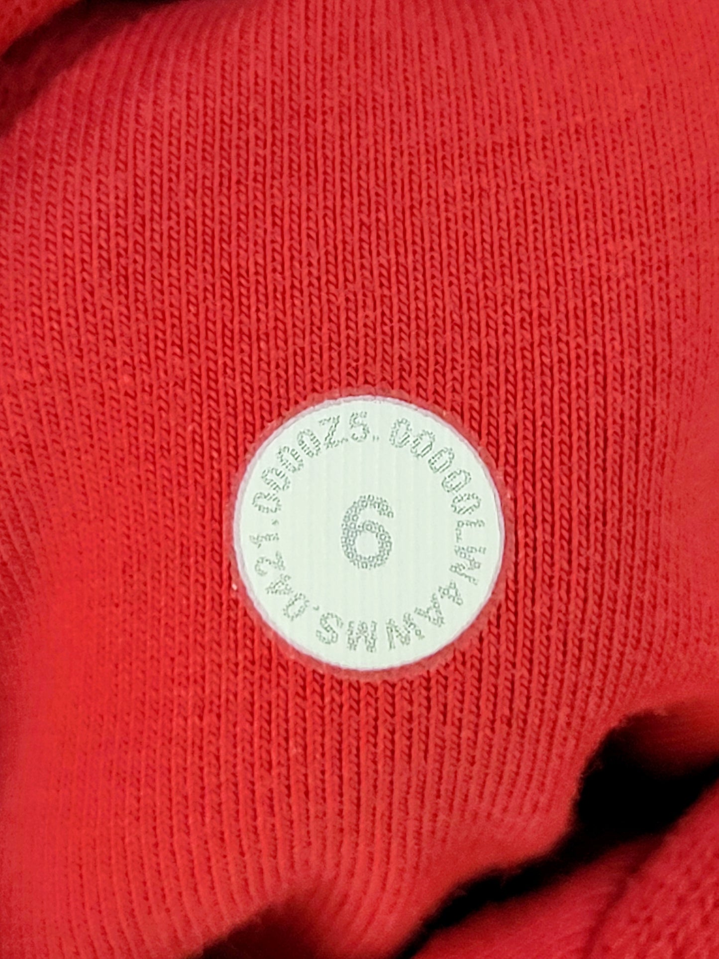 Lululemon red fleecy lined Scuba hoodie. Size 6