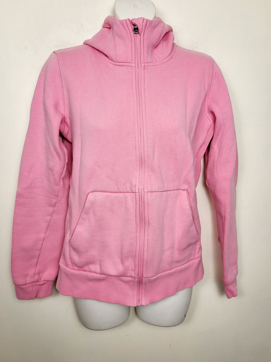 MPG pink LuxeFleece zip up hoodie. Size XS