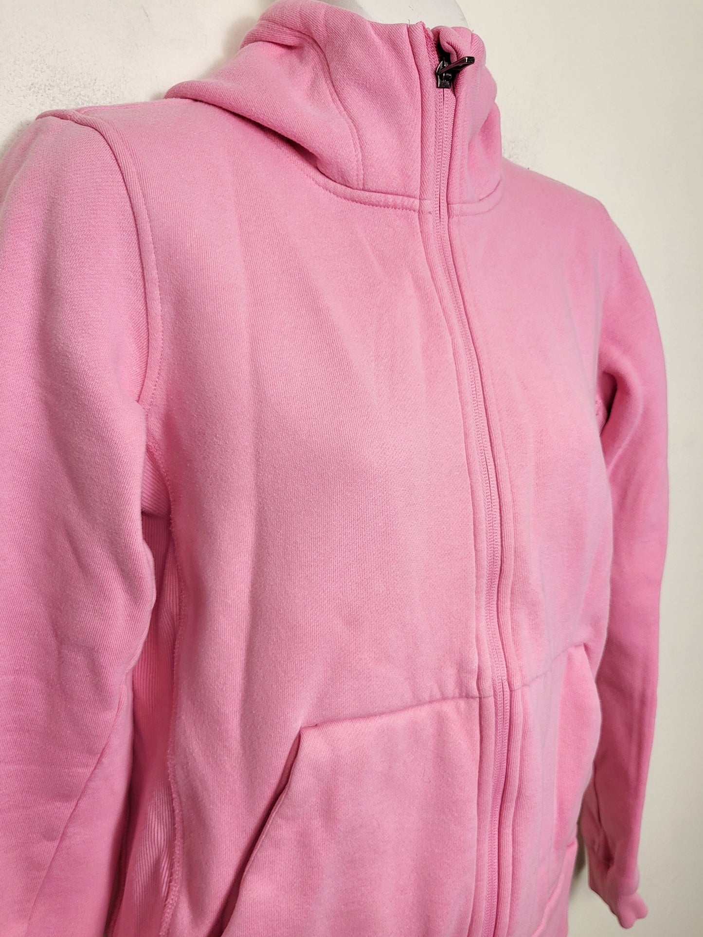 MPG pink LuxeFleece zip up hoodie. Size XS