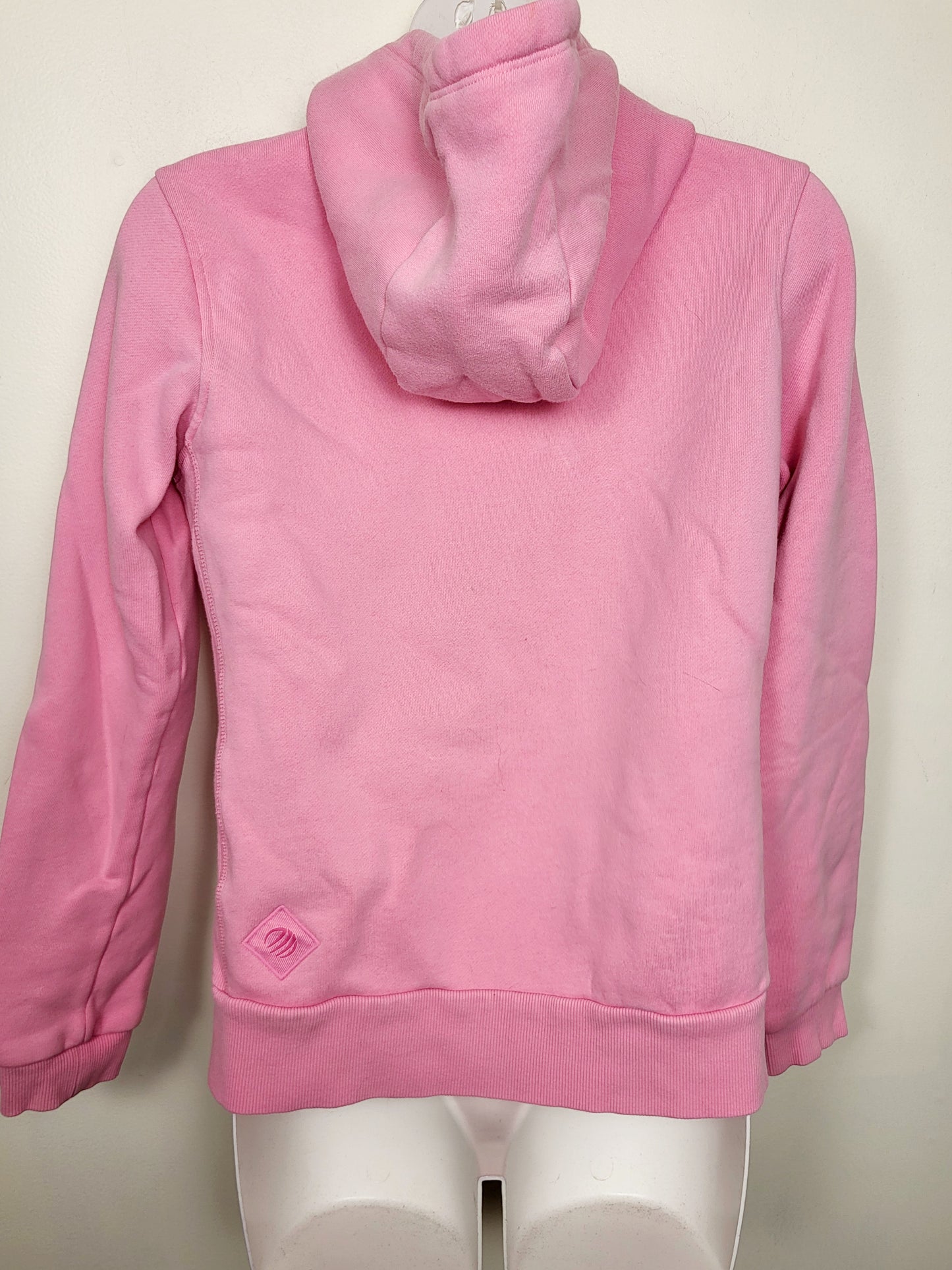 MPG pink LuxeFleece zip up hoodie. Size XS