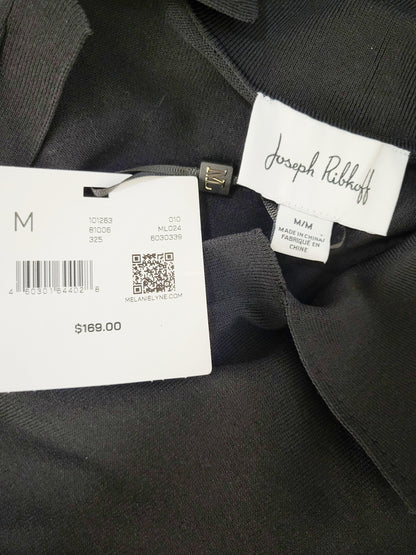 NEW - Joseph Ribkoff black and white colour block top. Size medium