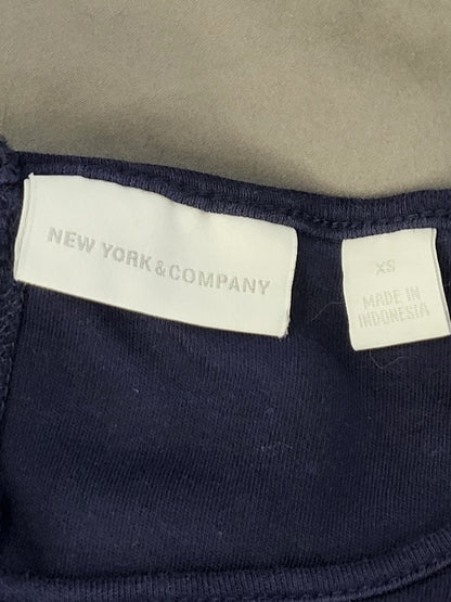 New York and Company navy 100% cotton dress. Size XS