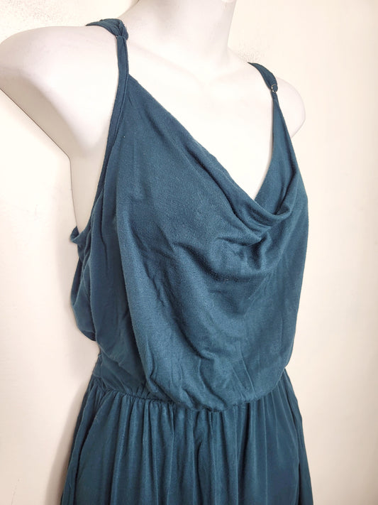 P.S. Love teal rayon romper. Size small