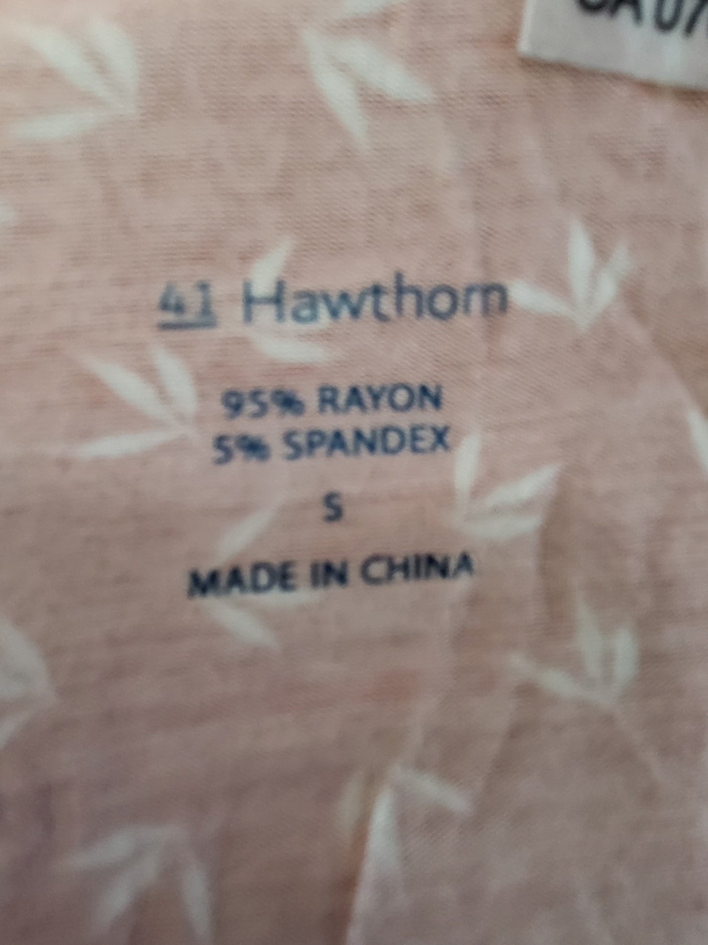 41 Hawthorn red rayon floral printed faux wrap dress. Size small