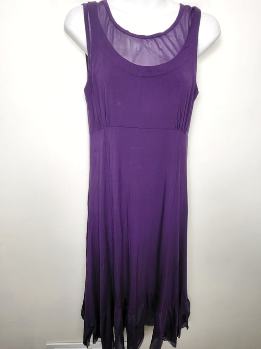 Blue Sky Clothing purple bamboo fit 'n flare dress. Size small