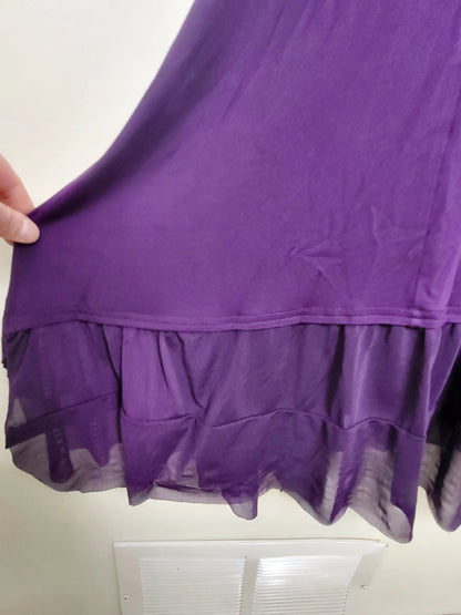 Blue Sky Clothing purple bamboo fit 'n flare dress. Size small