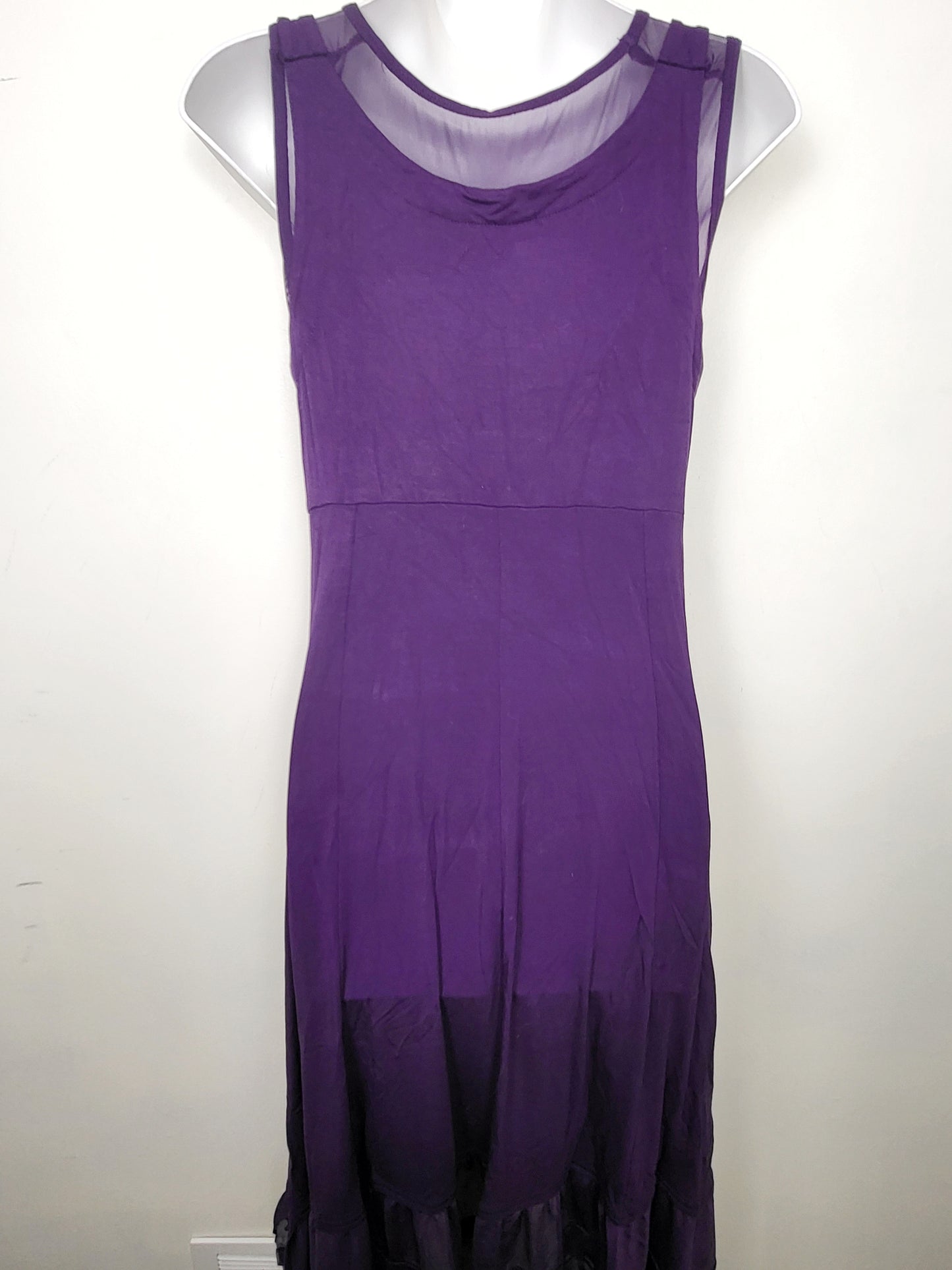 Blue Sky Clothing purple bamboo fit 'n flare dress. Size small