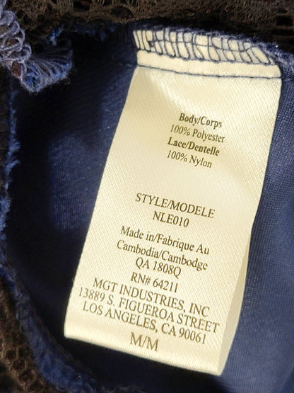 In Bloom by Jonquil "Noelle" babydoll nightgown with lace. Size medium (sizes a bit smaller)