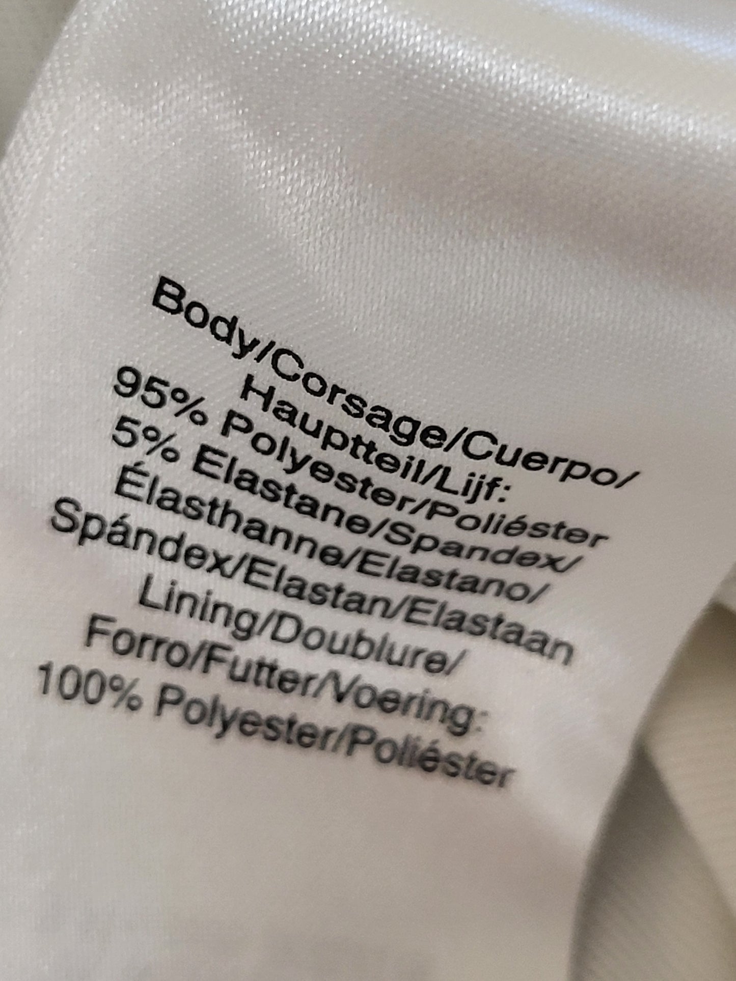 DKNY white and blue floral print ruched midi dress. Size small