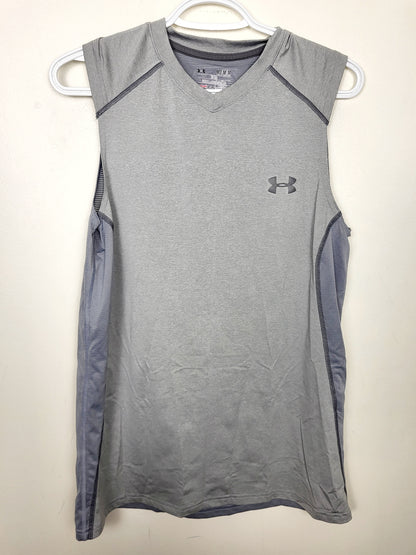 Under Armour grey fitted active tank. Men's size medium