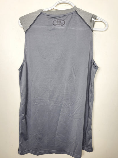 Under Armour grey fitted active tank. Men's size medium