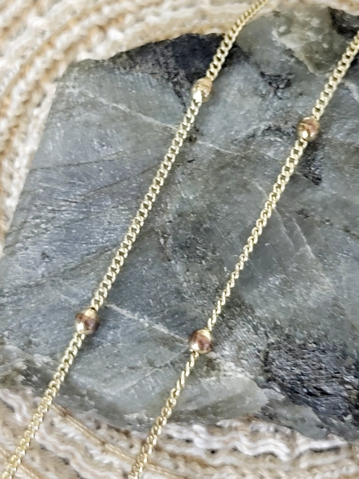 Gold toned and rhinestone necklace