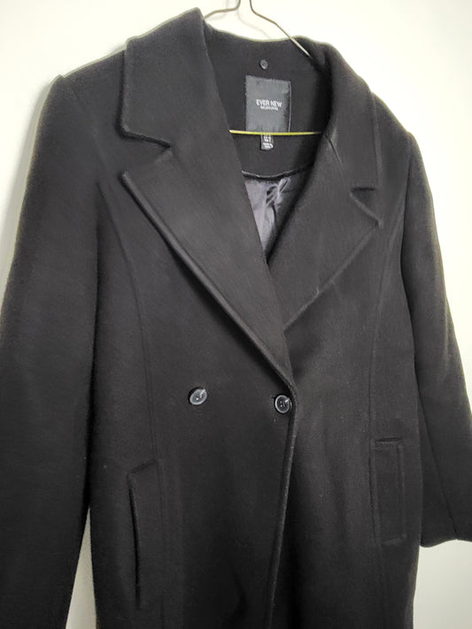 Ever New black wool coat. Size 8 (Medium)